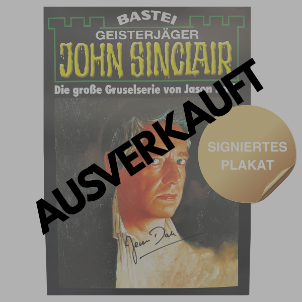 John Sinclair Plakat (A2) signiert von Jason Dark